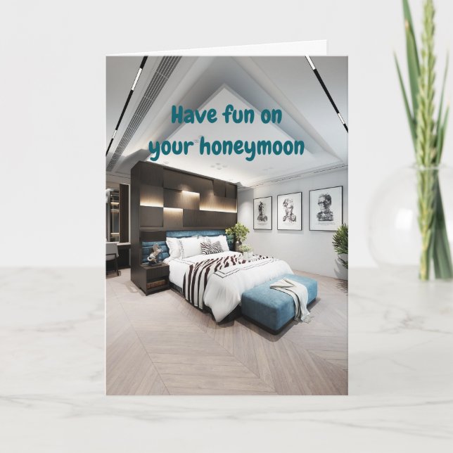 Have fun on your honeymoon. kort (Framsida)
