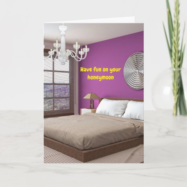 Have fun on your honeymoon. kort (Framsida)