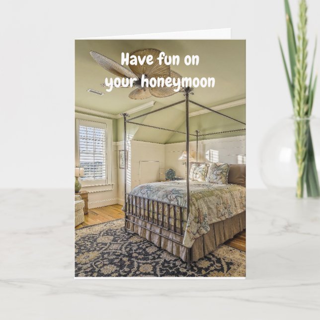 Have fun on your honeymoon. kort (Framsida)