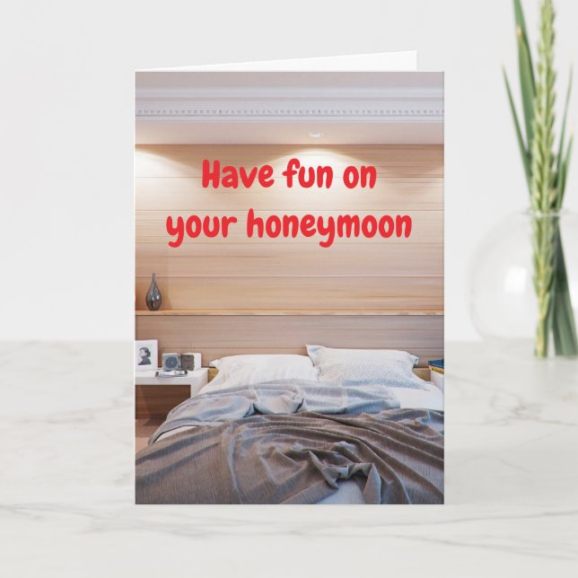 Have fun on your honeymoon. kort (Framsida)