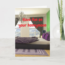 Have fun on your honeymoon. kort