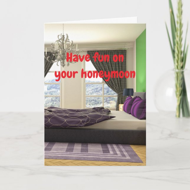Have fun on your honeymoon. kort (Framsida)