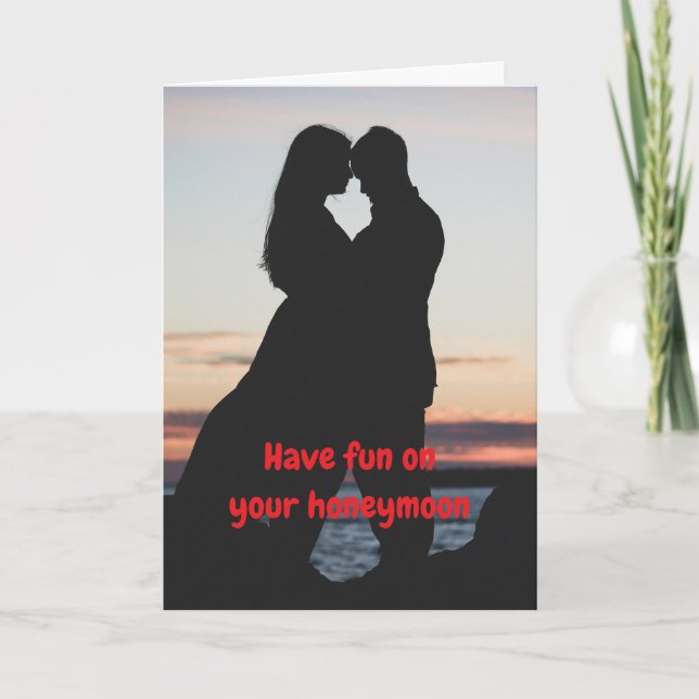 Have fun on your honeymoon. kort (Framsida)