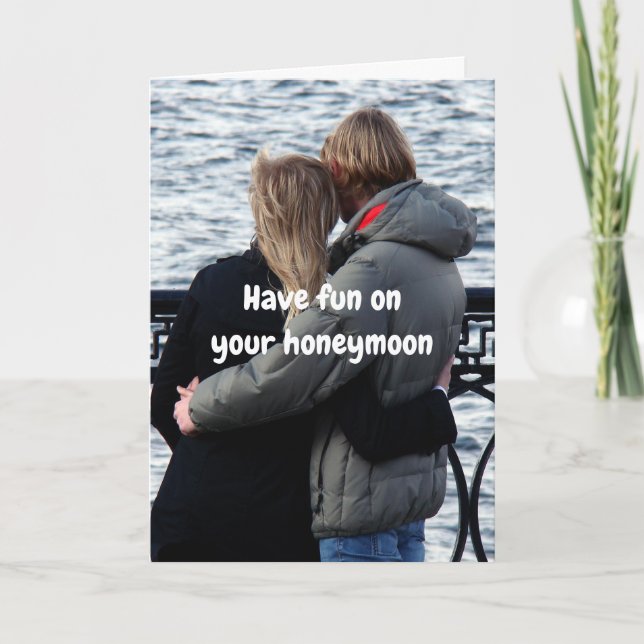 Have fun on your honeymoon. kort (Framsida)