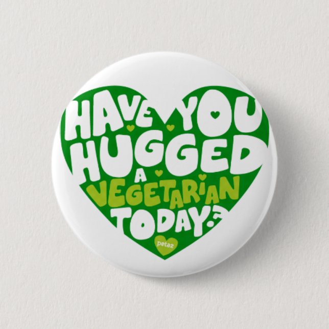 Have you hugged a vegetarian today? knapp (Framsida)