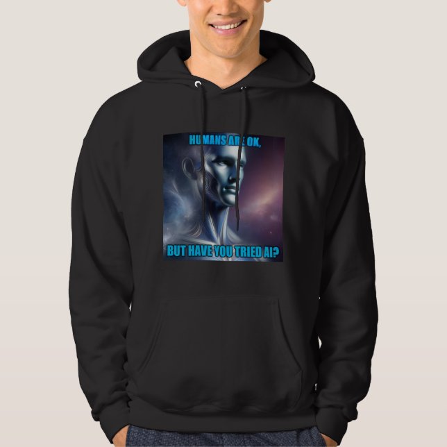 Have you Tried AI - Men's Black Hoodie (Framsida)