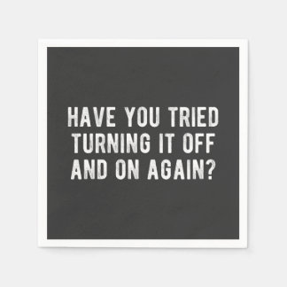 Have You Tried Turning It Off And On Again Pappersservett