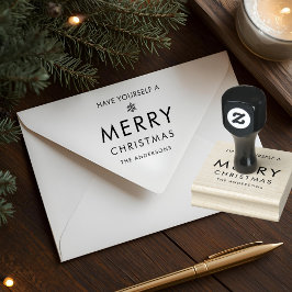 Have Yourself A Merry Christmas Personalized Stämpel