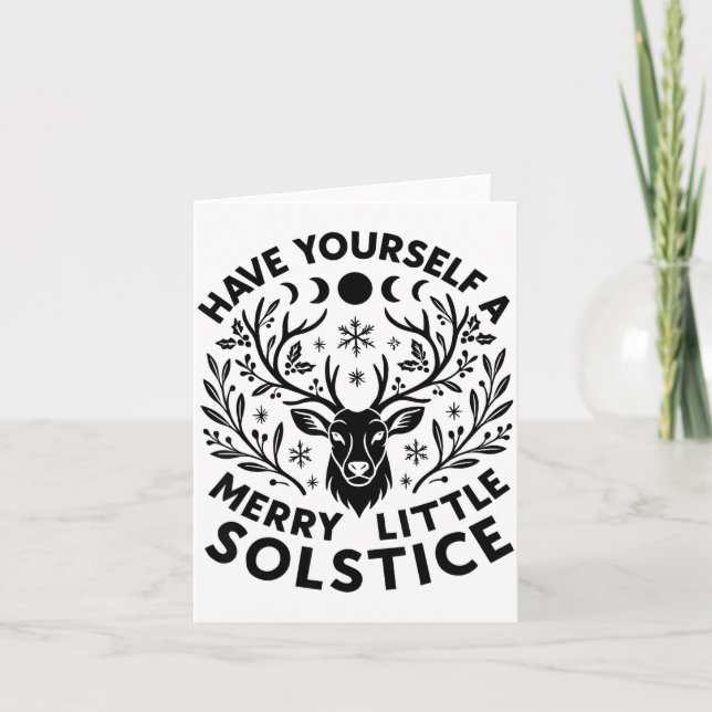 Have Yourself A Merry Little Solstice Christmas Pa Kort (Framsida)