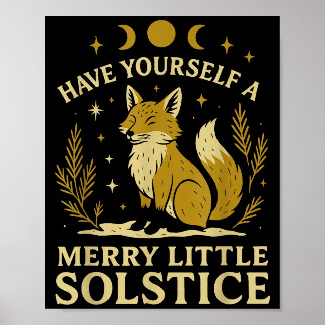 Have Yourself A Merry Little Solstice Fox Mystic  Poster (Framsidan)
