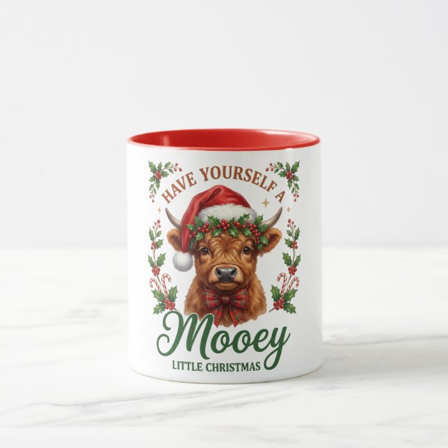 Have Yourself A Mooey Little Christmas  Mugg (Center)