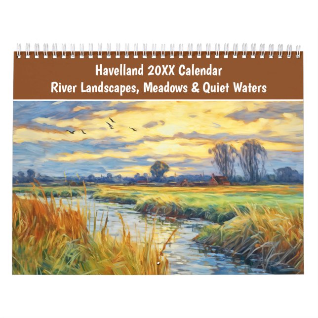 Havelland 2026 Kalender – Flodlandskap, Äng (Omslag)