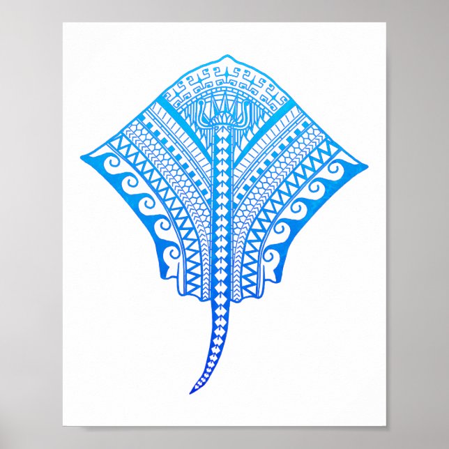 Haven_blue_sting_ray Poster (Framsidan)