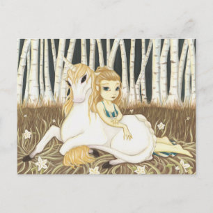 Haven-Fairy Unicorn-vykort Vykort