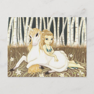 Haven-Fairy Unicorn-vykort Vykort