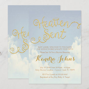 Haven Sent Baby Shower-inbjudan Inbjudningar