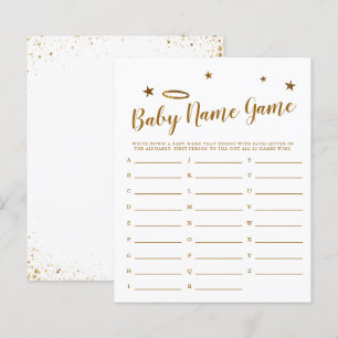 Haven Sent Namn Shower Game Baby