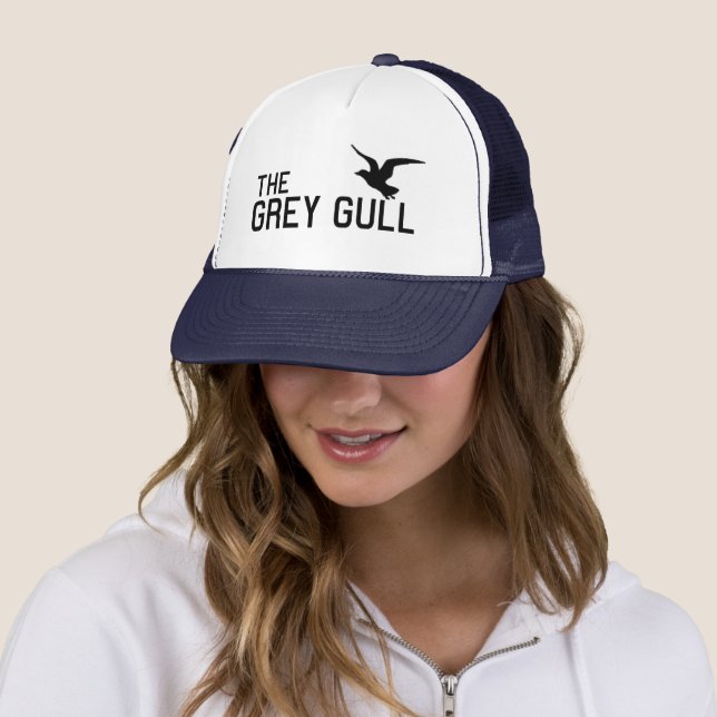 Haven The Grey Gull Trucker Hat Keps (In Situ)