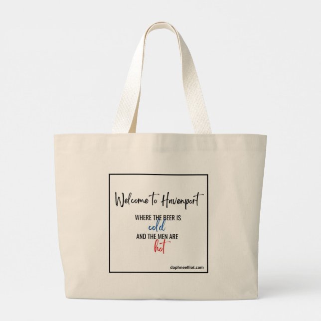 Havenport Tote Bag  Jumbo Tygkasse (Baksida)