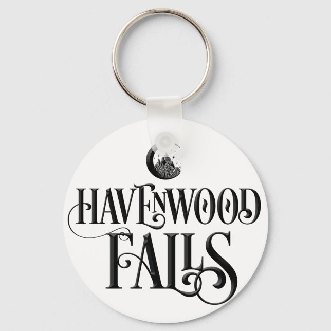 Havenwood Falls Namnteckning - Black Nyckelring (Framsida)