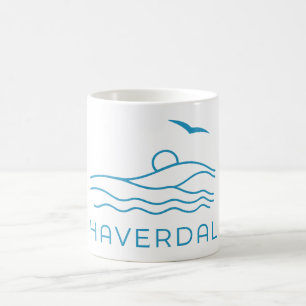 Haverdal Halland Land Sverige Beach Helgdag Kaffemugg
