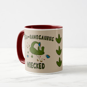 Havererad tea-ranosaurus mugg