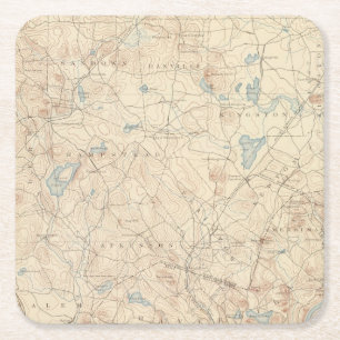 Haverhill Massachusetts Underlägg Papper Kvadrat