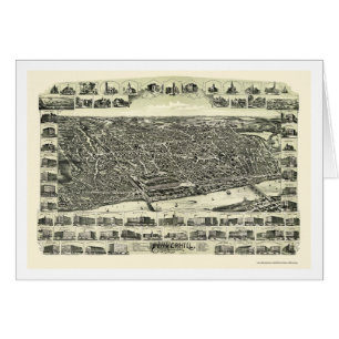 Haverhill panorama- karta för MORSOR - 1893 Hälsningskort