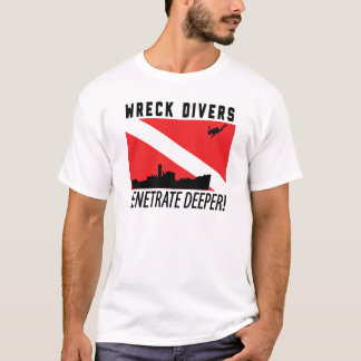Haveridykare tränger igenom djupare - DYKA T-shirt
