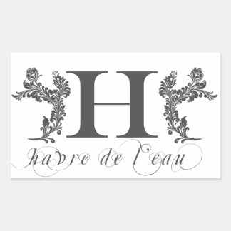 Haverleau: Rectangle Sticker Rektangulärt Klistermärke