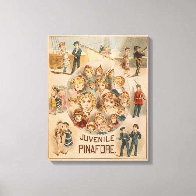 Haverly's New York Juvenile Pinaforce Theater Canvastryck (Framsida)