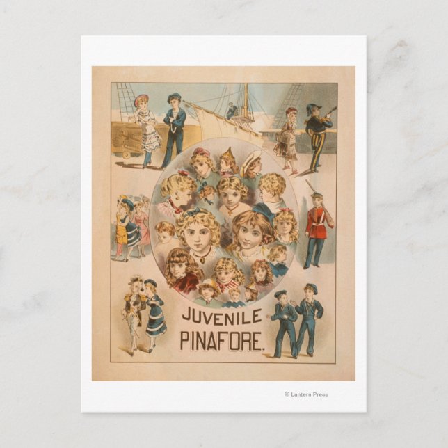 Haverly's New York Juvenile Pinafront Theater 2 Vykort (Framsida)