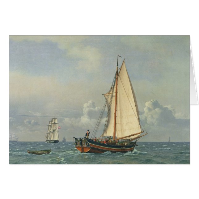 Havet, 1831 hälsningskort (Framsidan Horizontal)