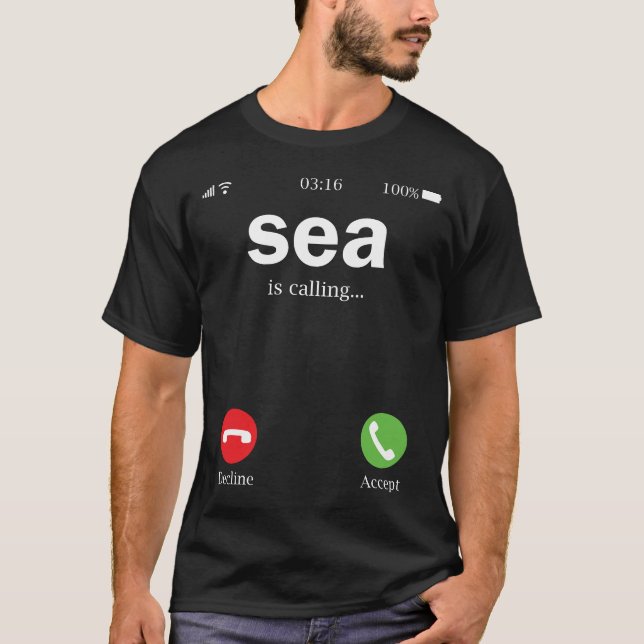 Havet är klumpigt. t shirt (Framsida)