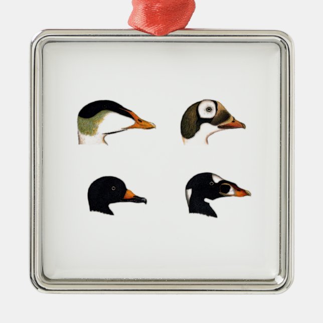 Havet duckar logotypen julgransprydnad metall (Framsidan)