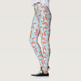 Havet för räkaräkakorall bubblar nautisk Lt Slösa Leggings