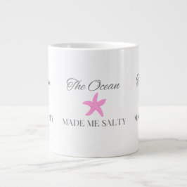 Havet gjorde mig salt, Kustnära strandtema Jumbo Mugg