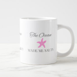 Havet gjorde mig salt, Kustnära strandtema Jumbo Mugg
