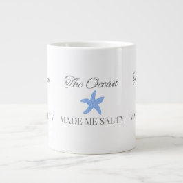 Havet gjorde mig salt, Roligt strand- och kustpres Jumbo Mugg