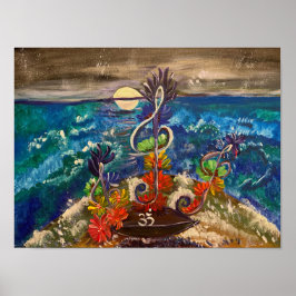 Havet Harmony - Om Canvas Painting Poster