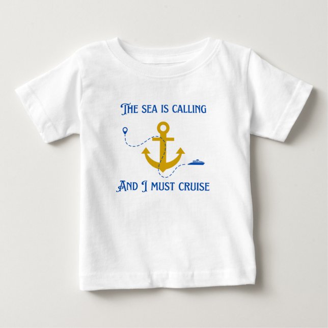 Havet kallar kryssning t shirt (Framsida)