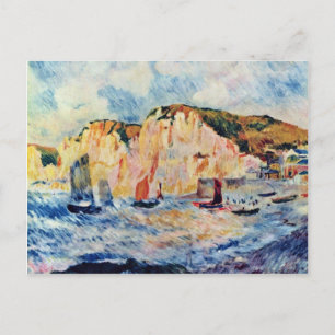 Havet och klippen av Pierre-Auguste Renoir Vykort