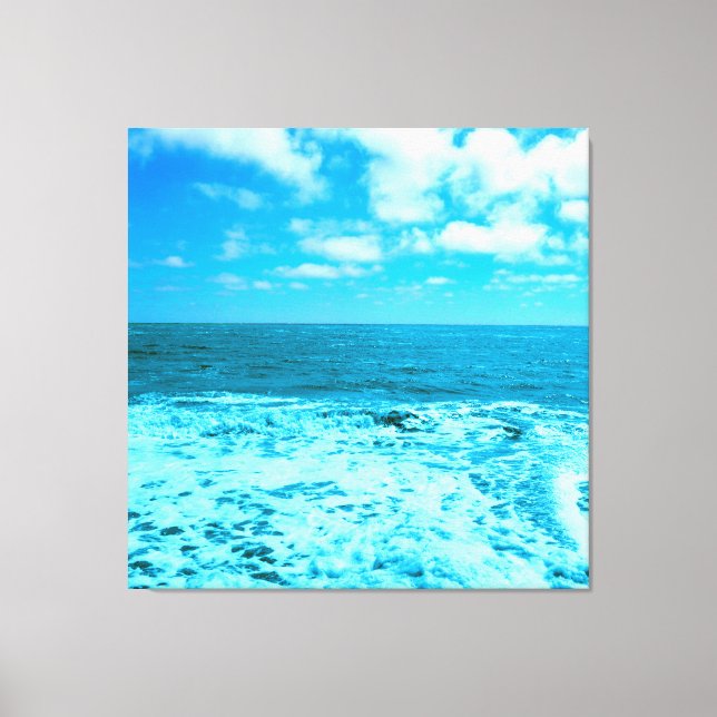 Havet och Vågar Canvastryck (Framsida)