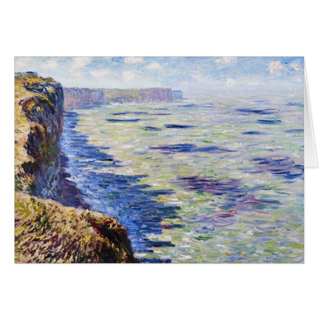 Havet på Fecamp, beskådar från klipporna, 1881 OBS Kort (Framsidan Horizontal)