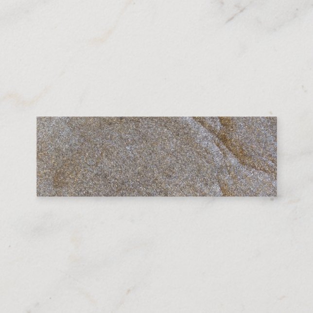 Havet på guldborst metall chip mini visitkort (Framsida)