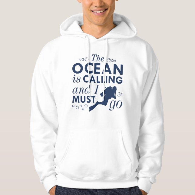 Havet ropar hoodie (Framsida)