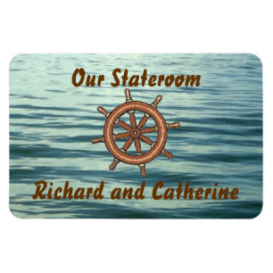 Havet rullar representationsrumdörrmarkören magnet