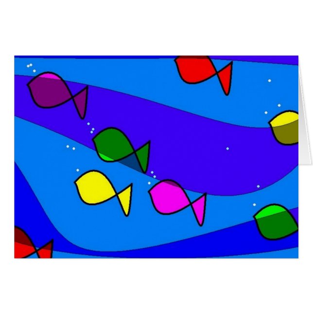 havet ser hälsningskort (Framsidan Horizontal)