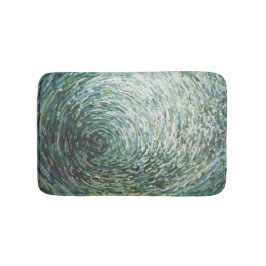 Havet skummar grönt, & brunt kröna vinkar badrumsmatta