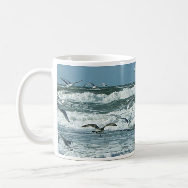 Havet, Surfan, Fiskmås som flyger, Vinkara Kaffemugg (Vänster)